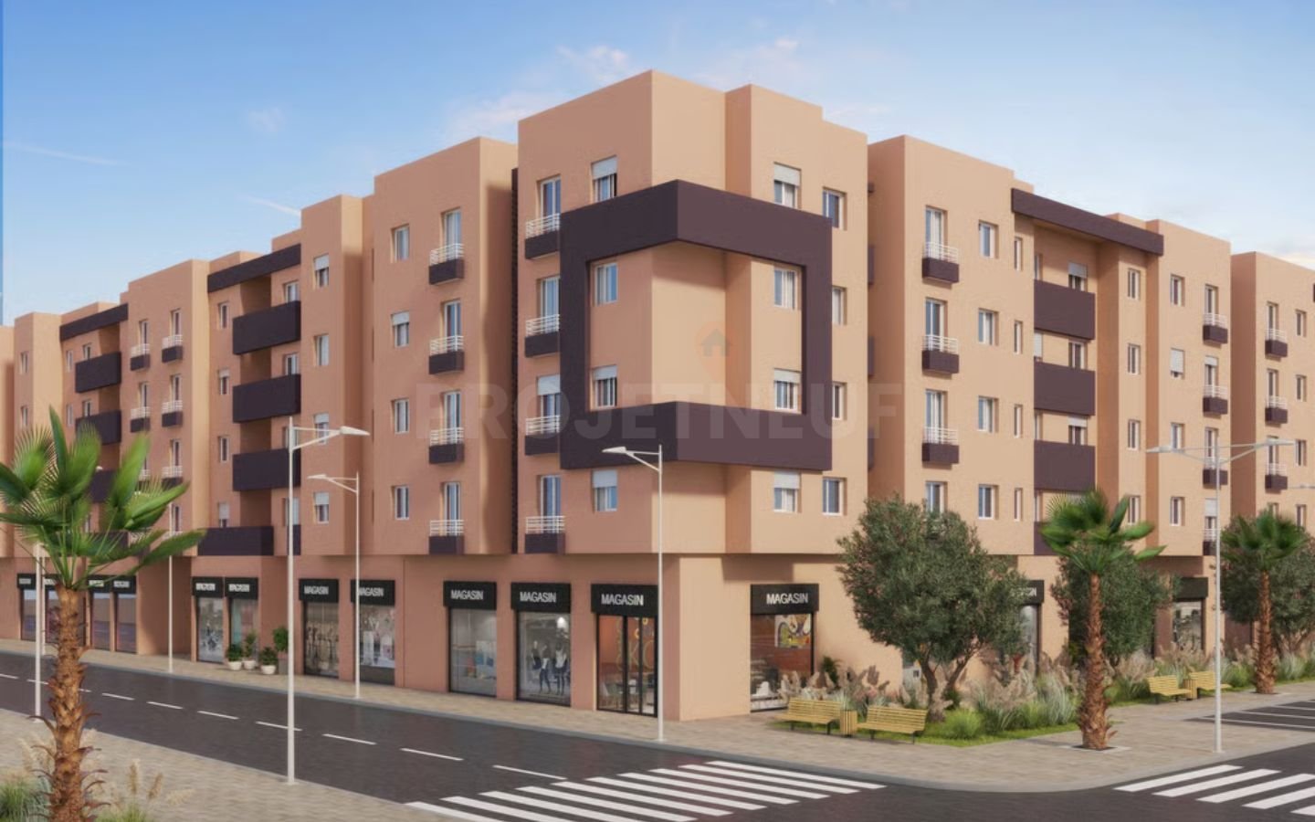 Appartements 3 chambres et salon subventionnés à M’Hamid – Marrakech (2)